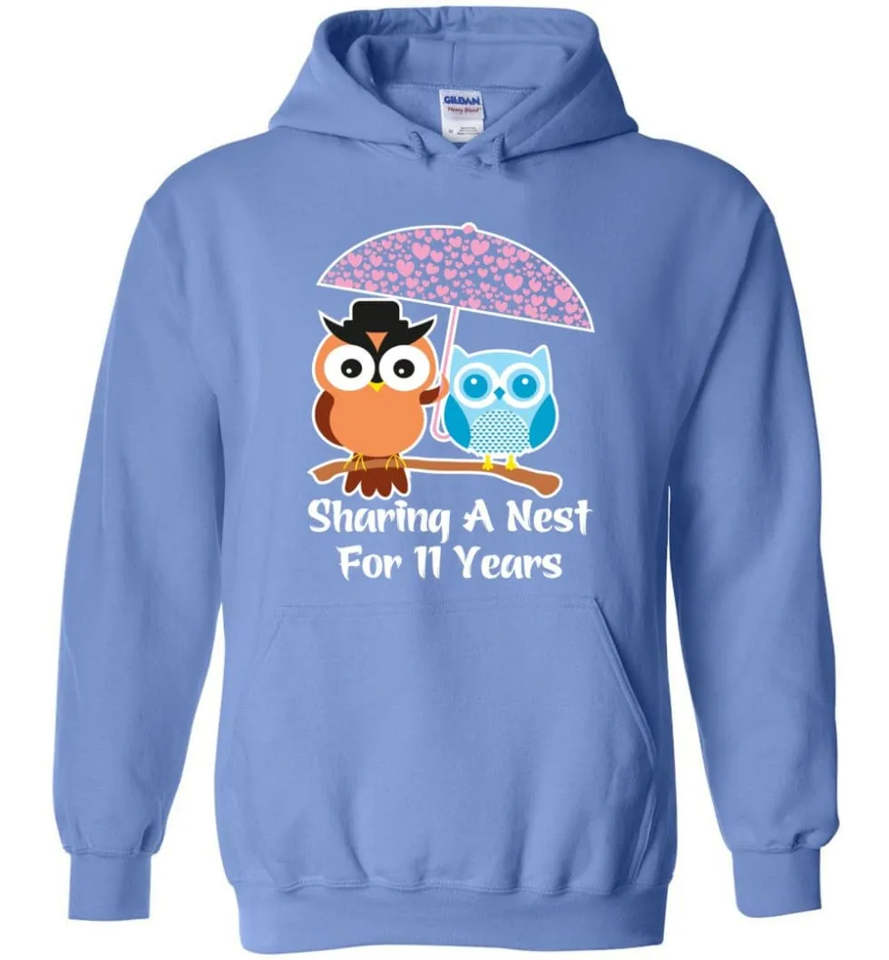 11 Years Wedding Anniversary Gifts Valentine's Day Hoodie