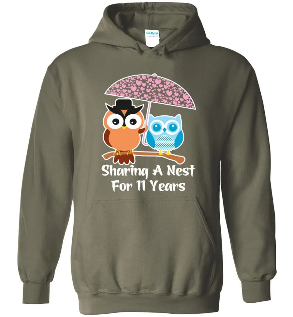 11 Years Wedding Anniversary Gifts Valentine's Day Hoodie