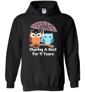 11 Years Wedding Anniversary Gifts Valentine's Day Hoodie