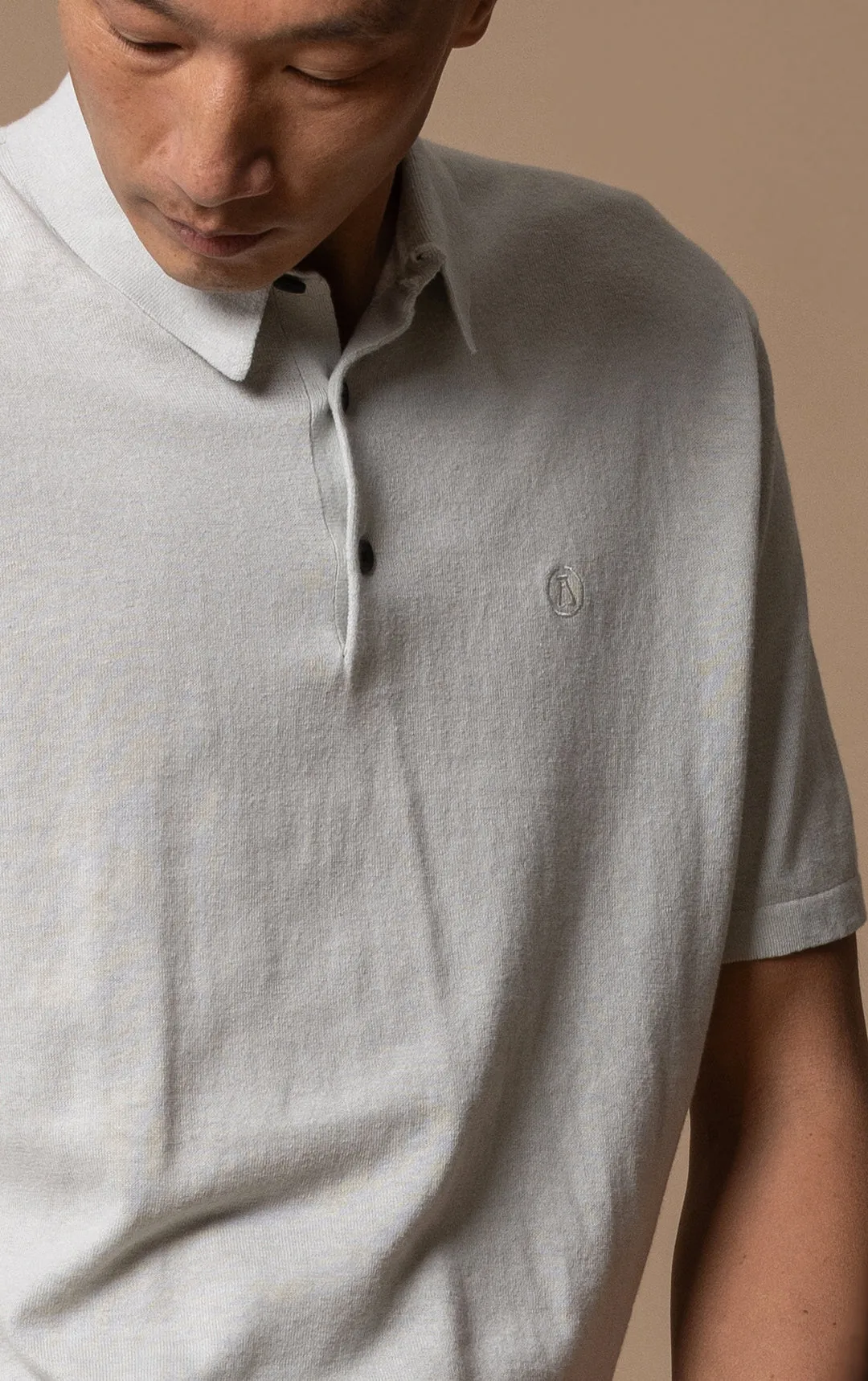 14GG COTTON LINEN POLO - CLEARANCE