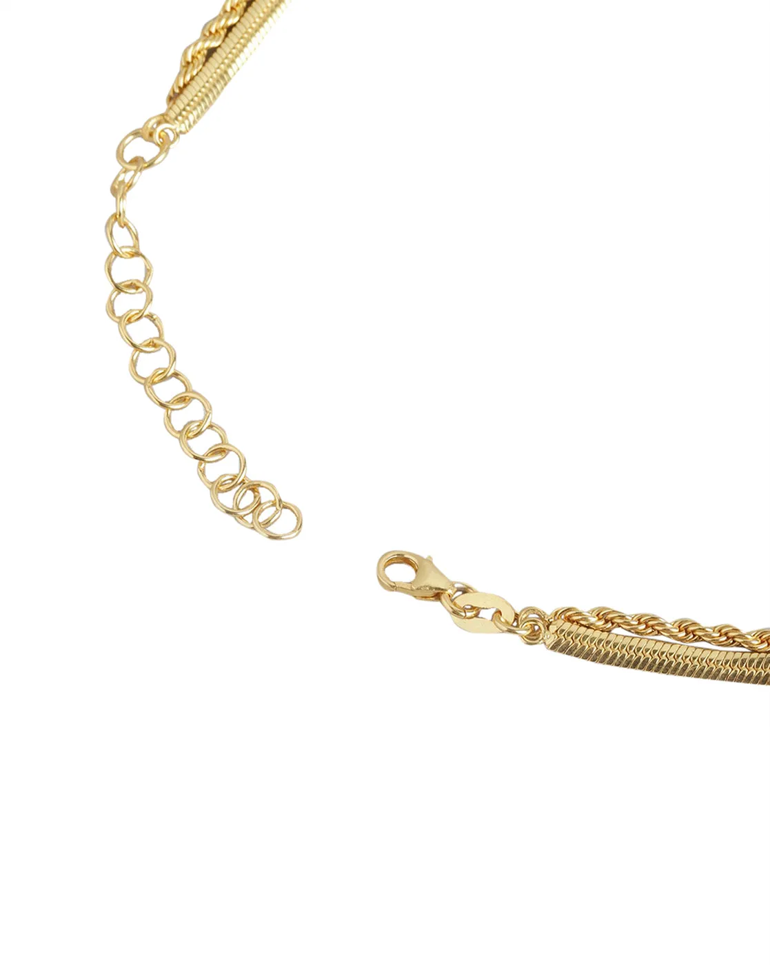 18Kt Gold Plated Layered Necklace For Women