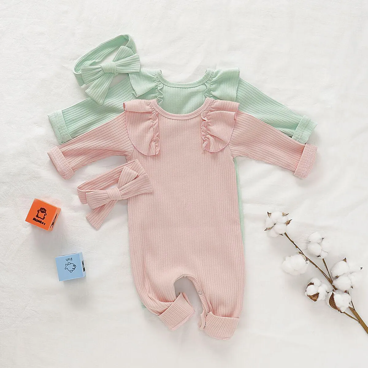 2-Piece Baby Cotton Jumpsuit