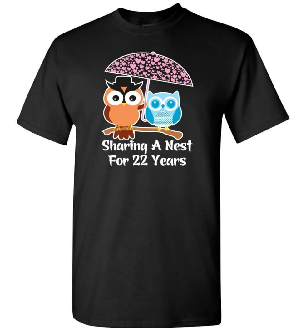 22 Years Wedding Anniversary Gifts Valentine's Day T-shirt