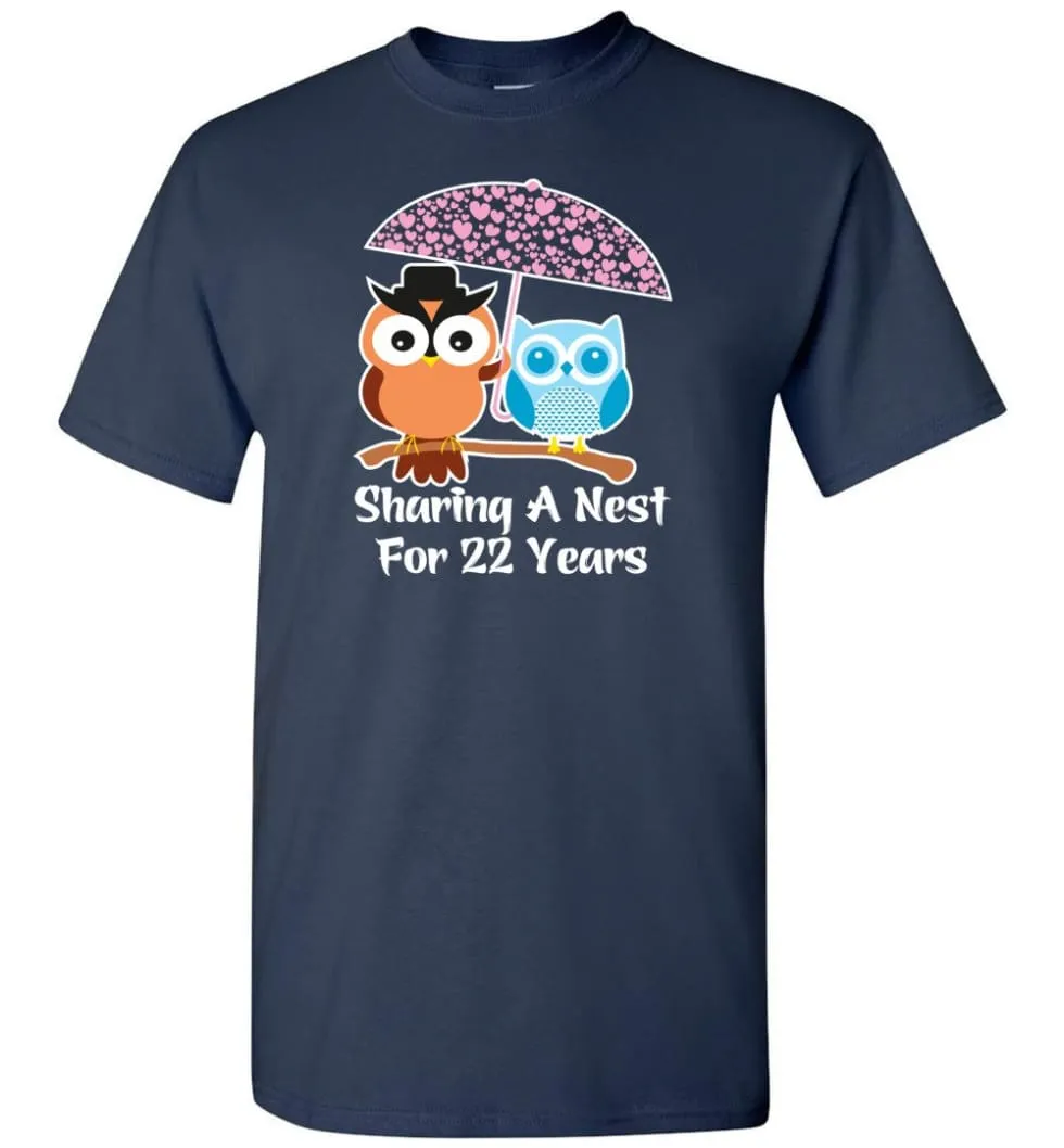 22 Years Wedding Anniversary Gifts Valentine's Day T-shirt