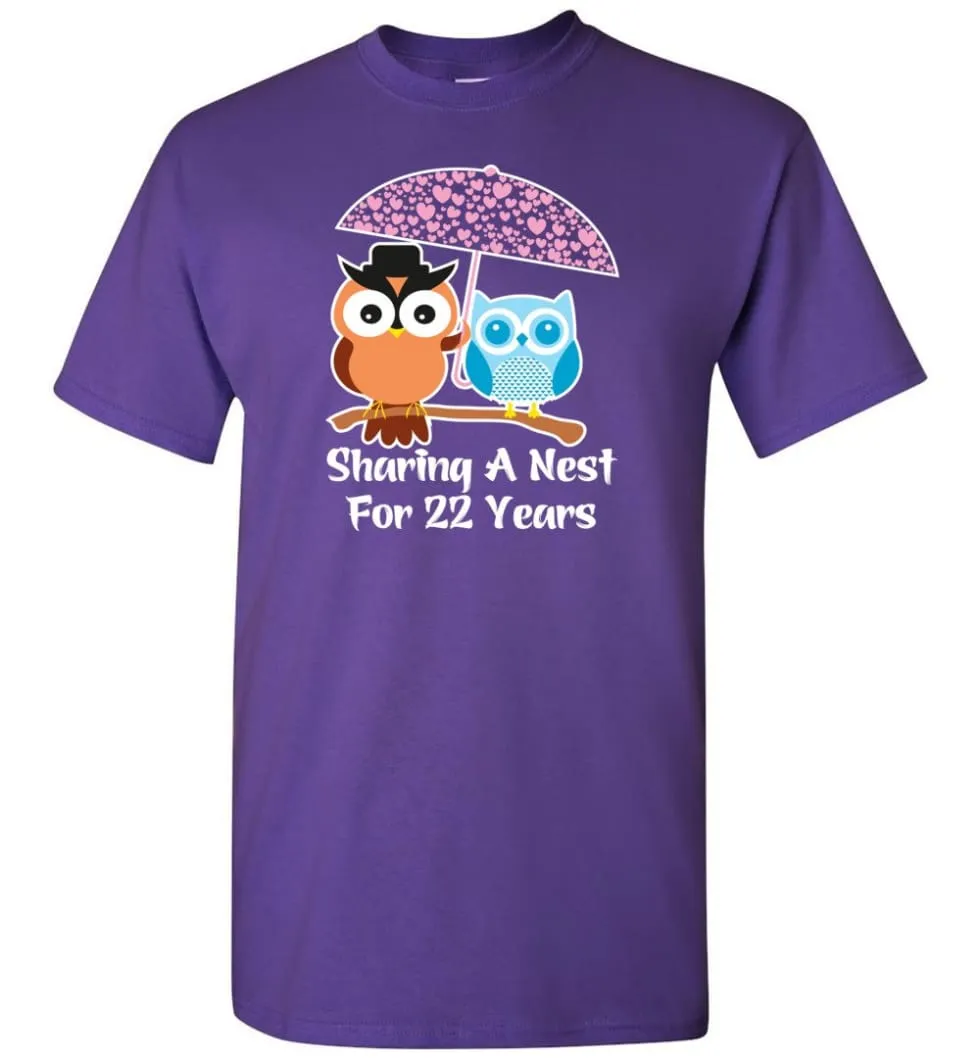 22 Years Wedding Anniversary Gifts Valentine's Day T-shirt