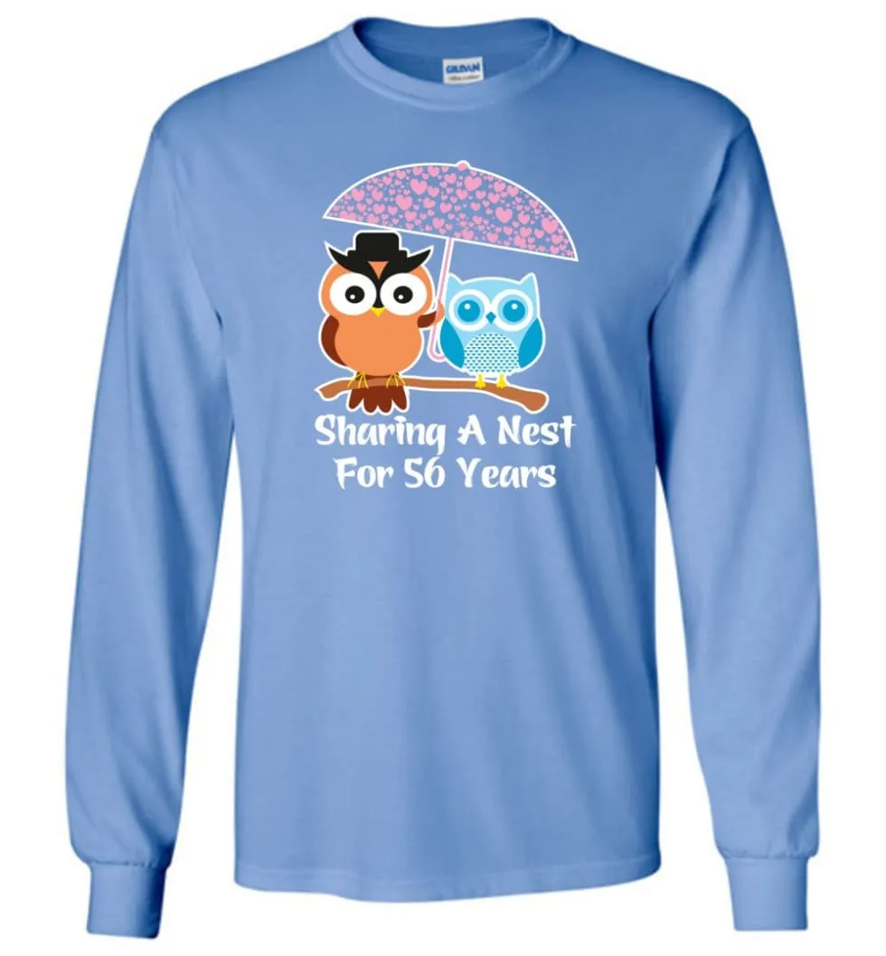 56 Years Wedding Anniversary Gifts Valentine's Day Long Sleeve T-Shirt