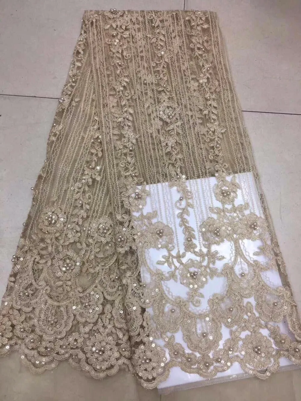 African George lace high quality French lace fabric