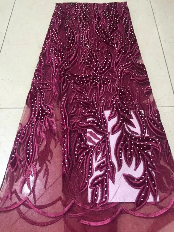 African Lace Fabric High Quality indian silk George lace fabric