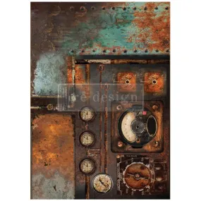 AGED MACHINERY ELEGANCE A1 Decoupage Fiber