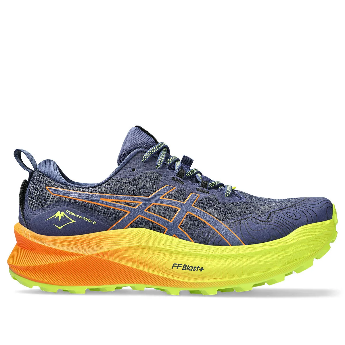 Asics Trabuco Max 2 Men Deep Ocean Bright Orange   