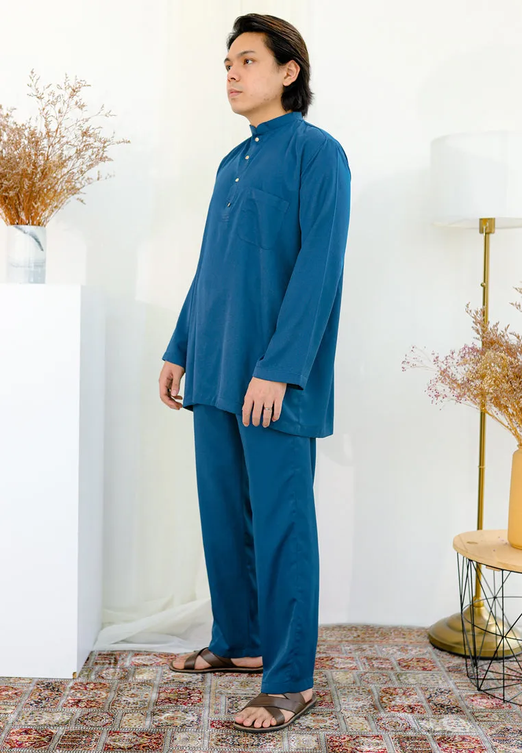 Baju Melayu Nia Men ( Midnight Blue )