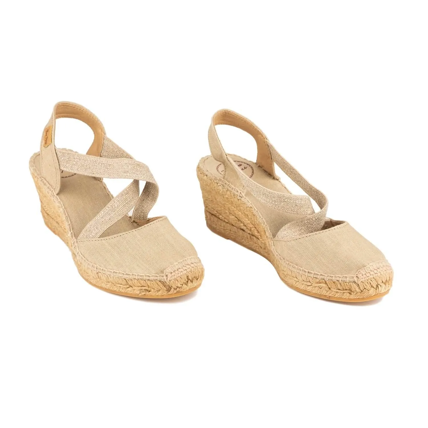 Basic Linen Wedge Espadrille for Women - Saba-L