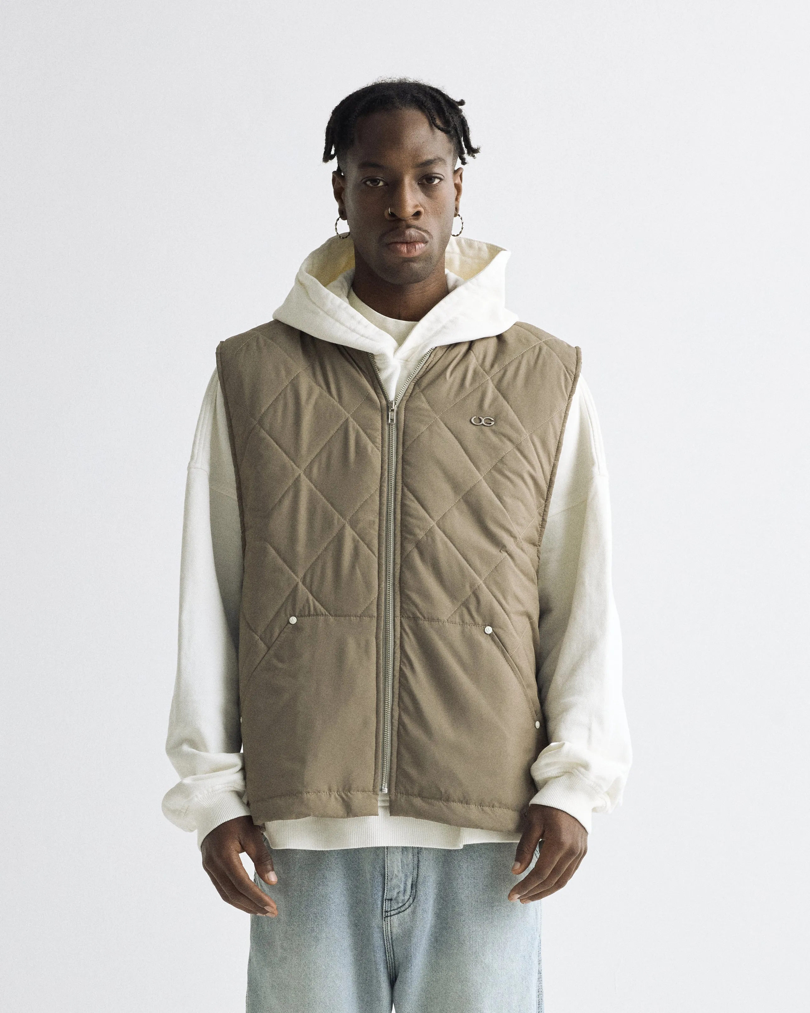 Basics UG Synthetic Vest Cream