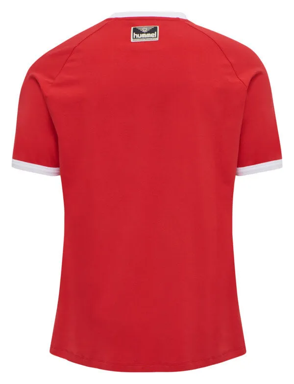 Bay Men Cotton Red T-Shirt