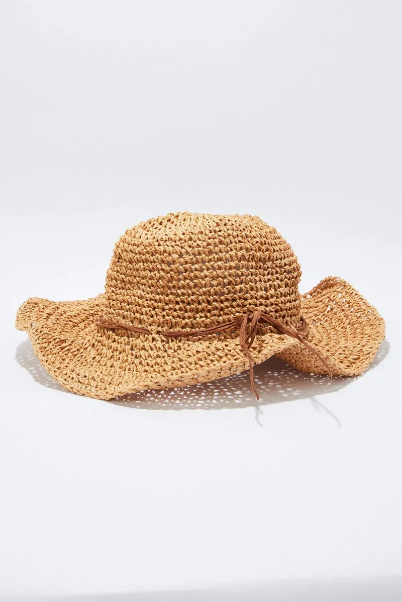 Beige Straw Hat