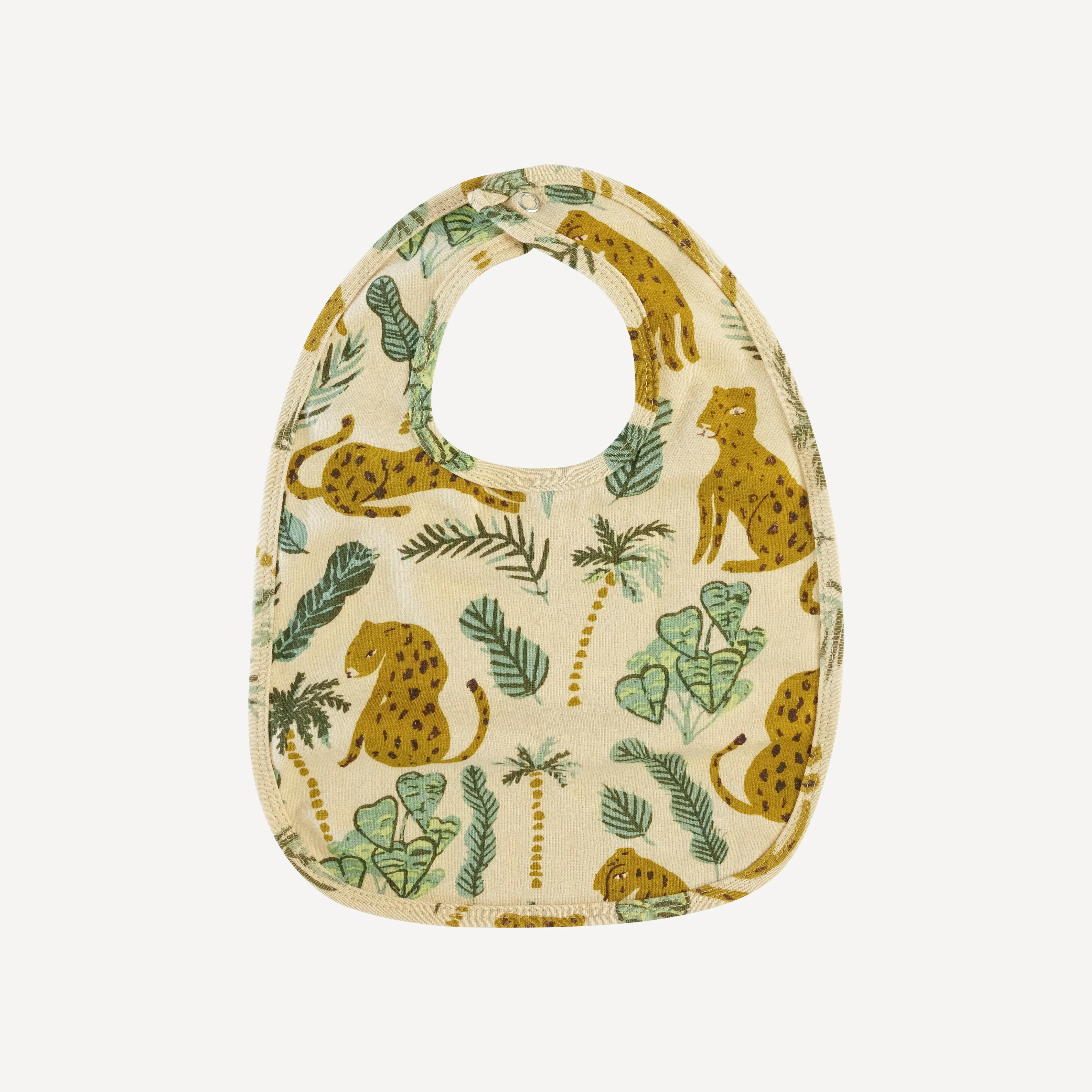 bib | leopard | organic cotton interlock