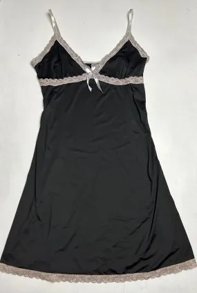 Black lycra stretchy lace babydoll dress (S/M)