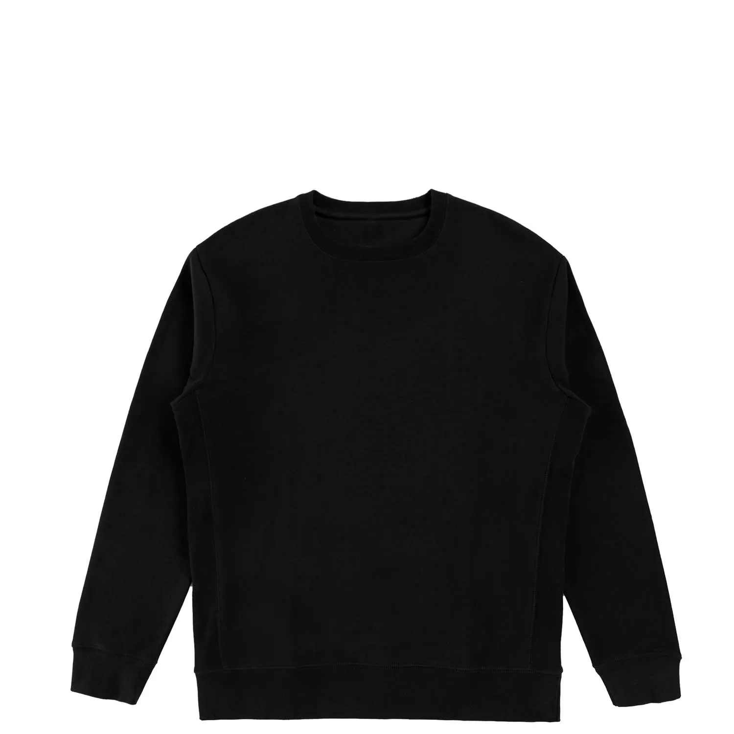 Black Organic Cotton Crewneck Sweatshirt