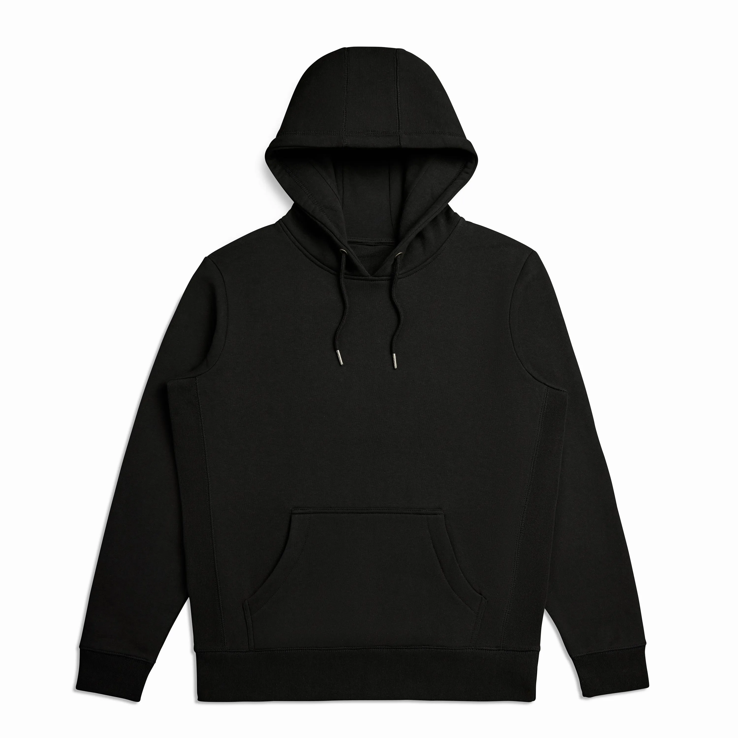 Black Organic Cotton Hooded Sweatshirt