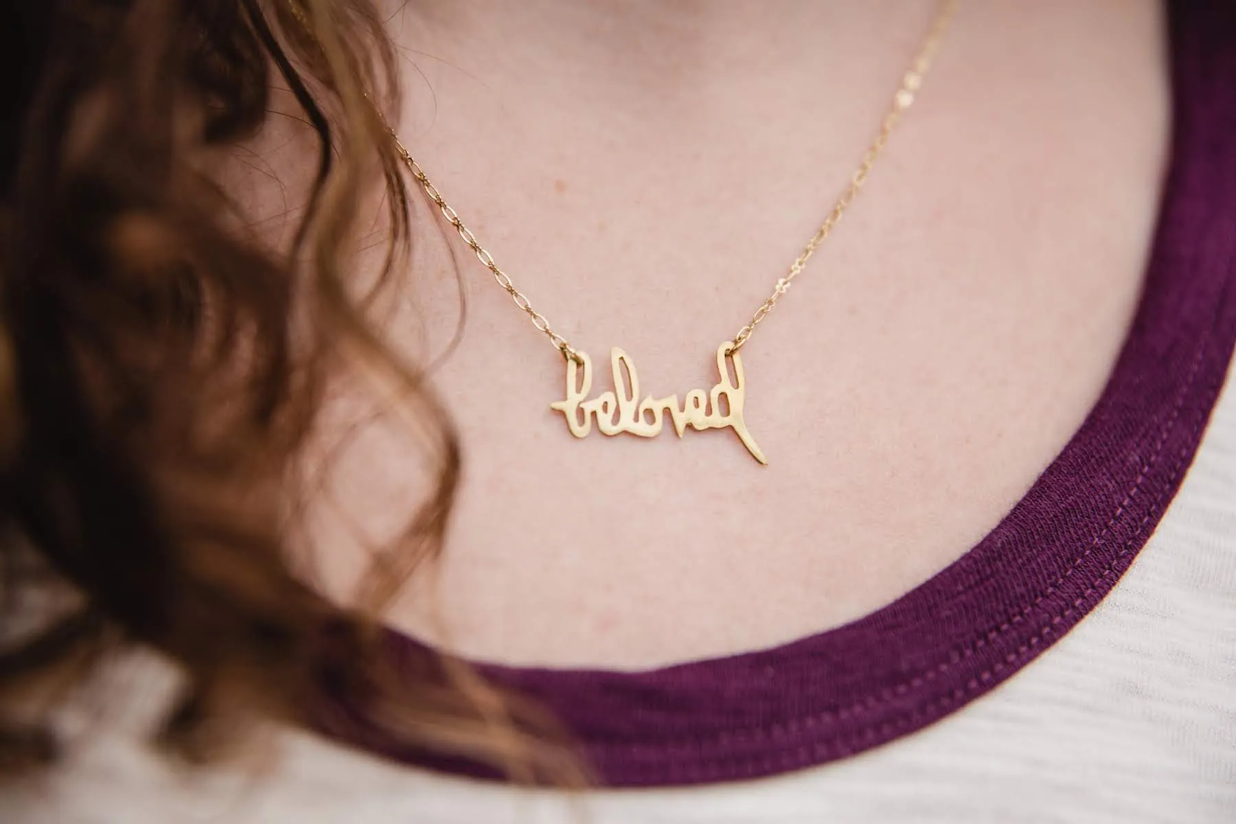 Brass Beloved Necklace