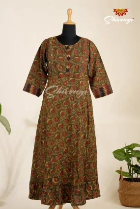 Brown Maternity Cotton Kurti For Women !!!