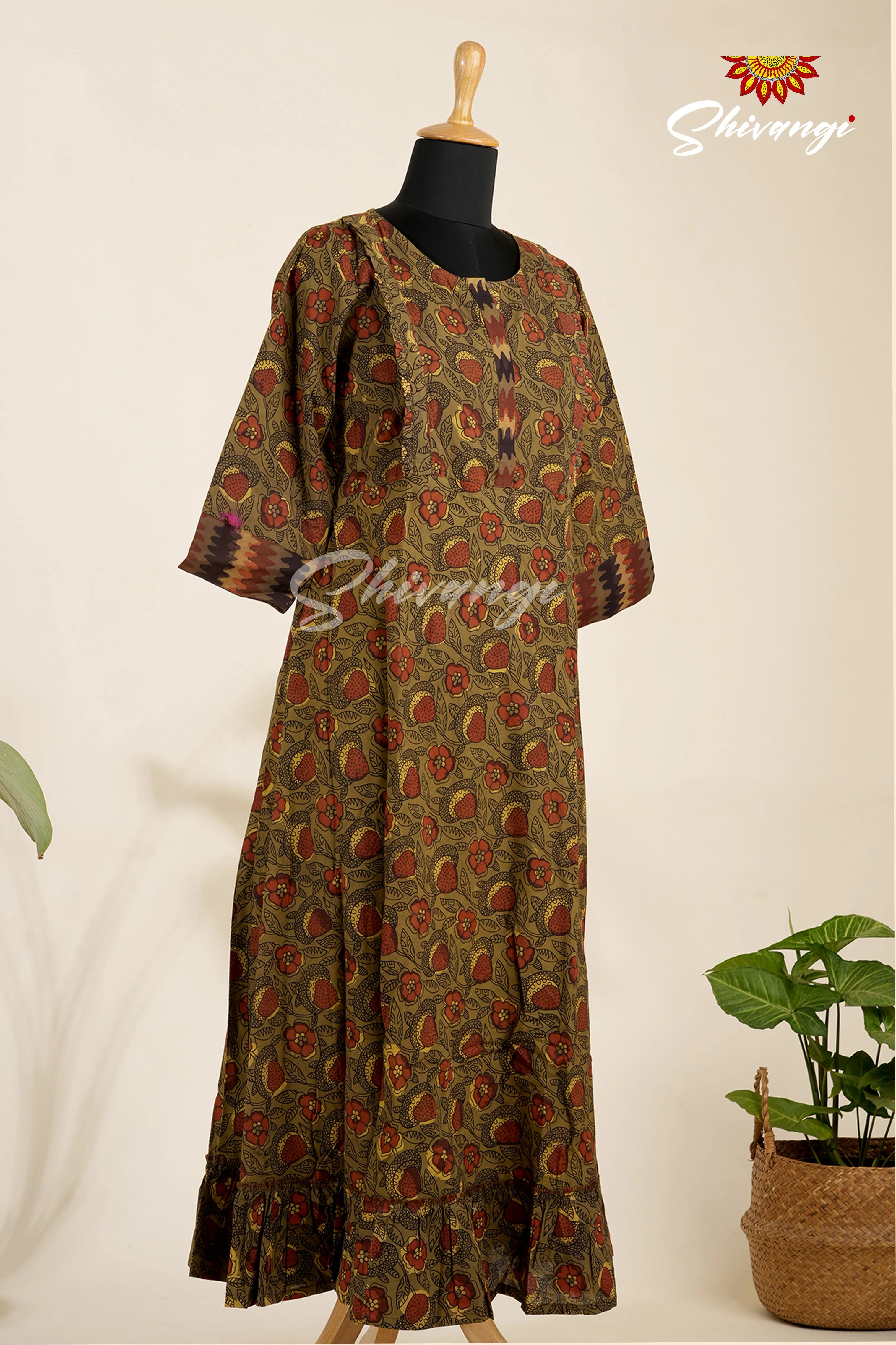 Brown Maternity Cotton Kurti For Women !!!