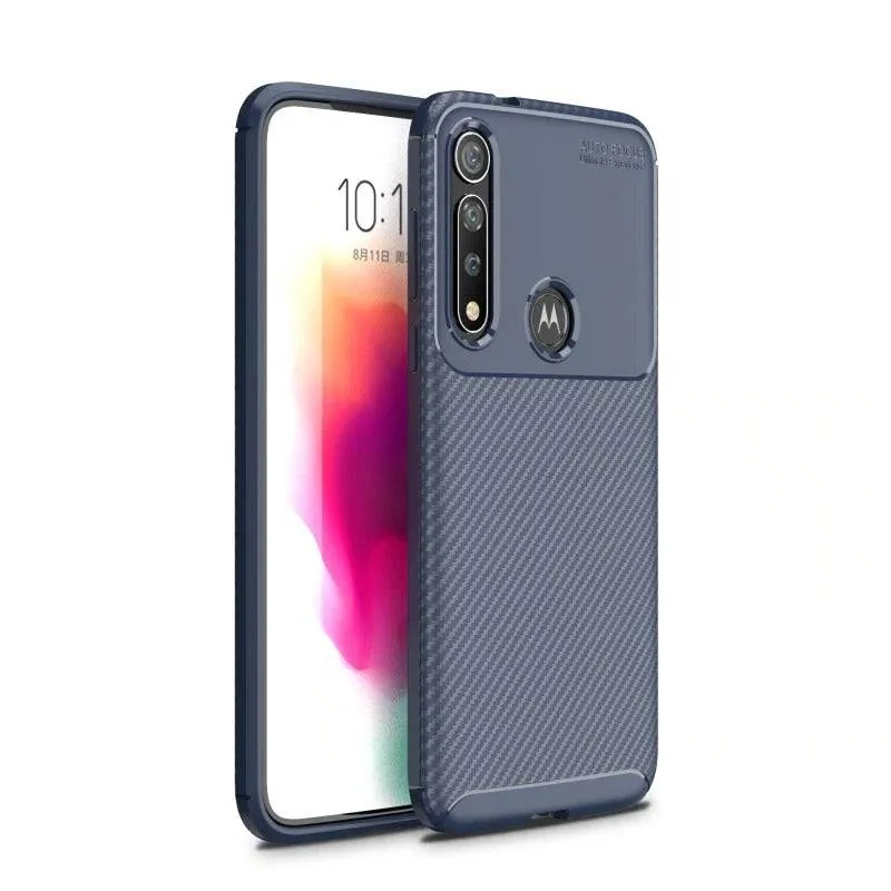 Carbon Fiber TPU Ultra Slim Fibre Case For Moto