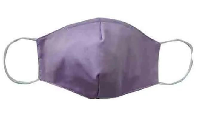 Copper Fiber Fabric Face Mask-PURPLE  (Adult/Child)