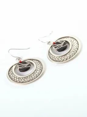 Coral Silver Earring