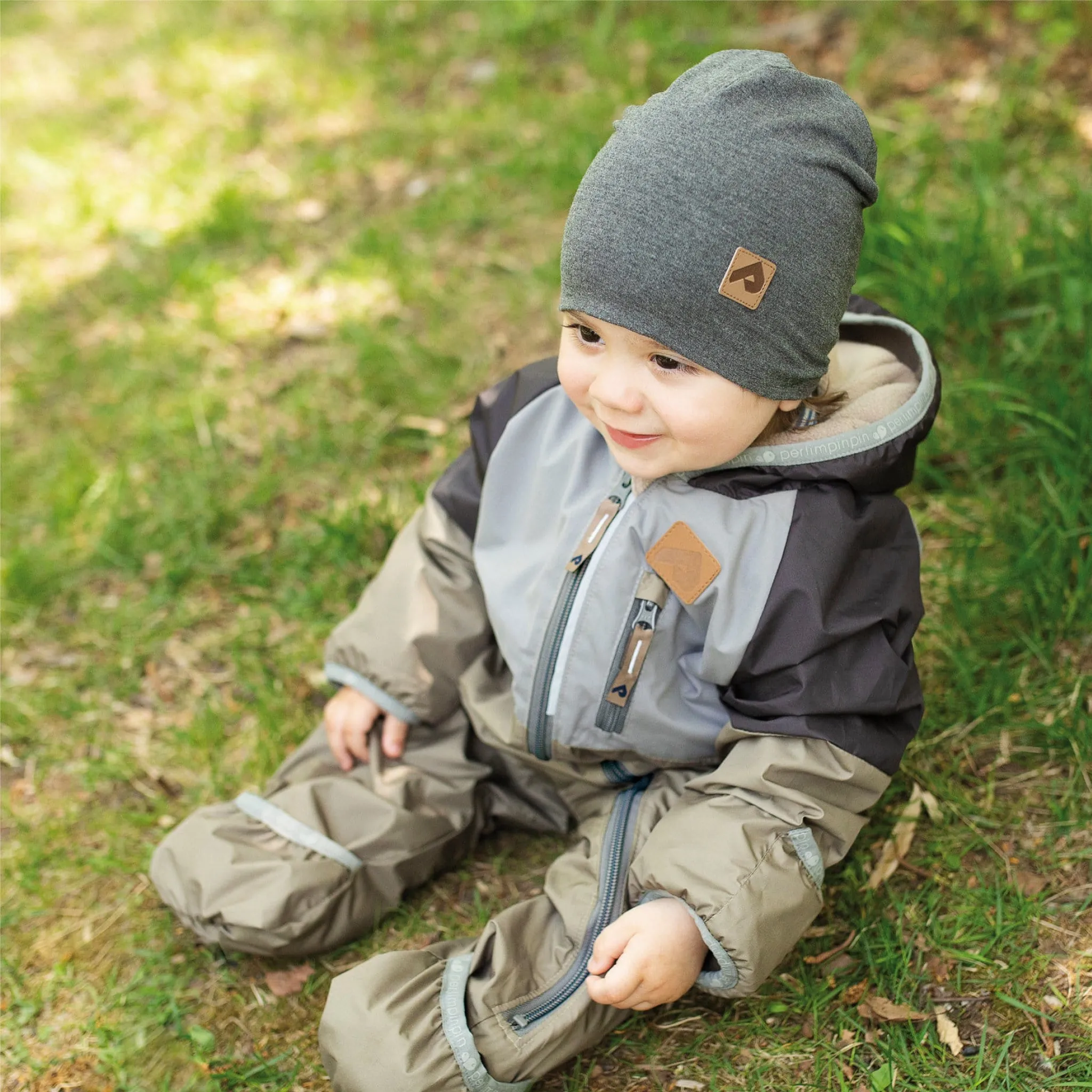 Cotton beanie - Heather grey