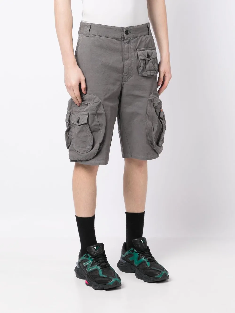 Cotton-Blend Cargo Shorts