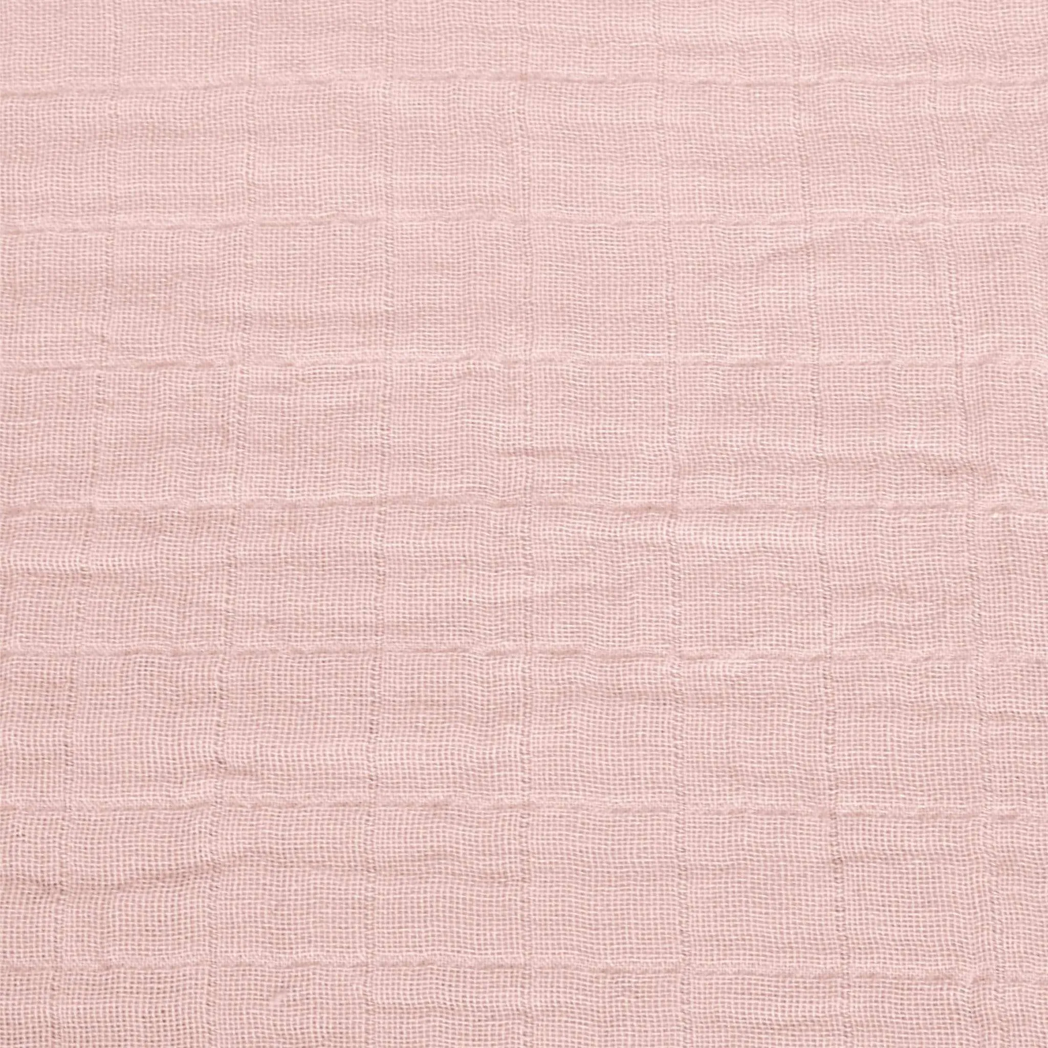 Cotton muslin fitted sheet - Pink