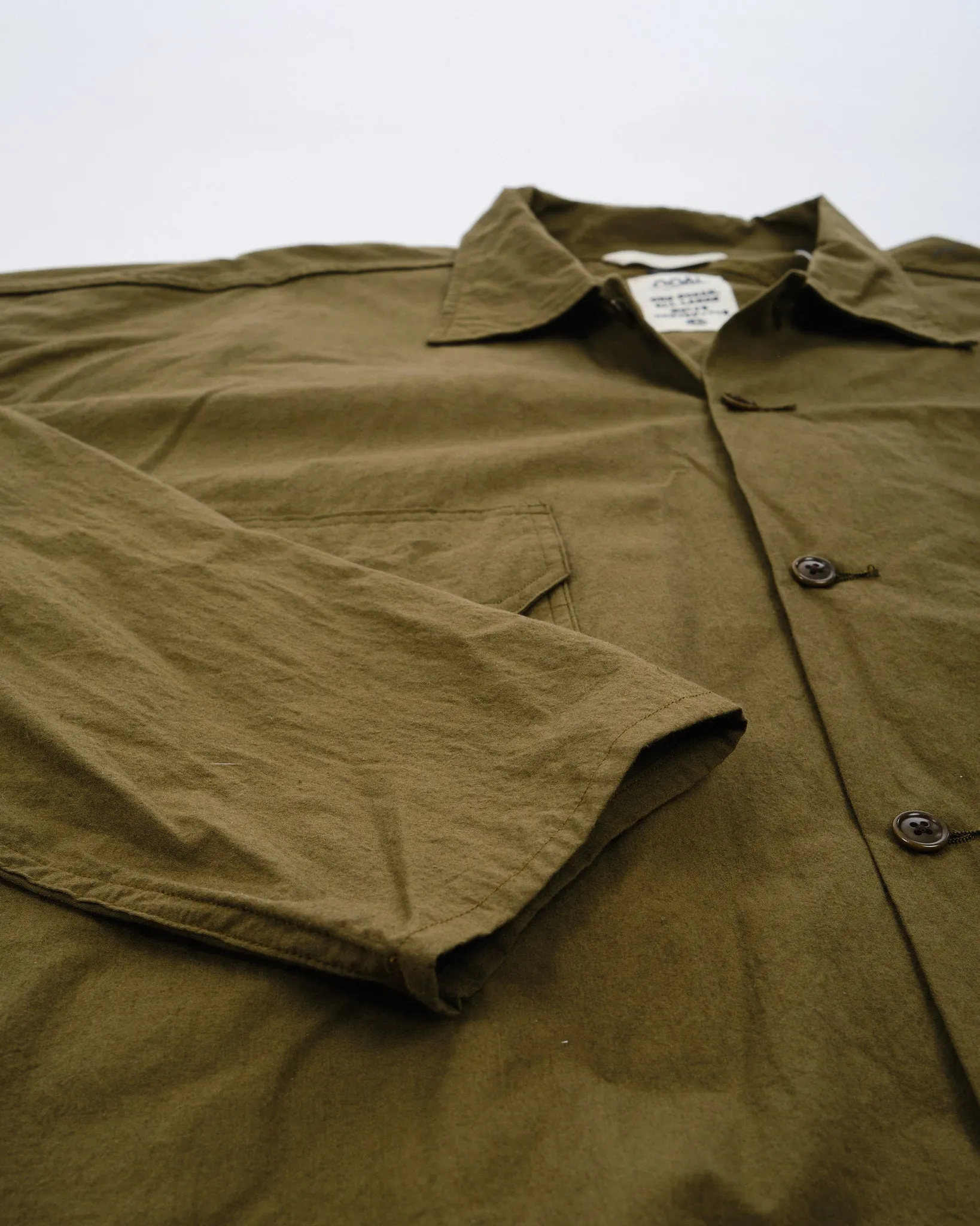 Cotton Wool Deck Shirt Khaki