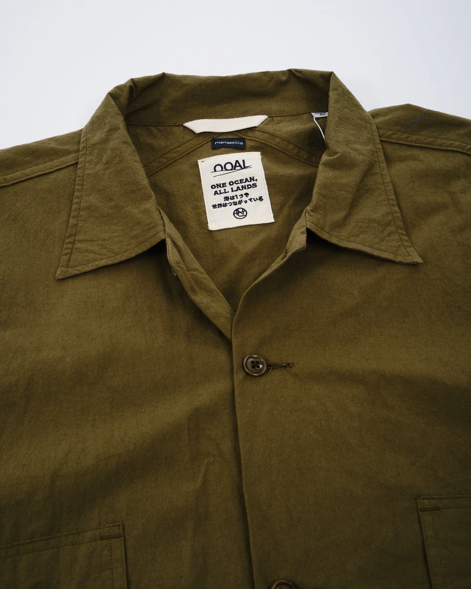 Cotton Wool Deck Shirt Khaki