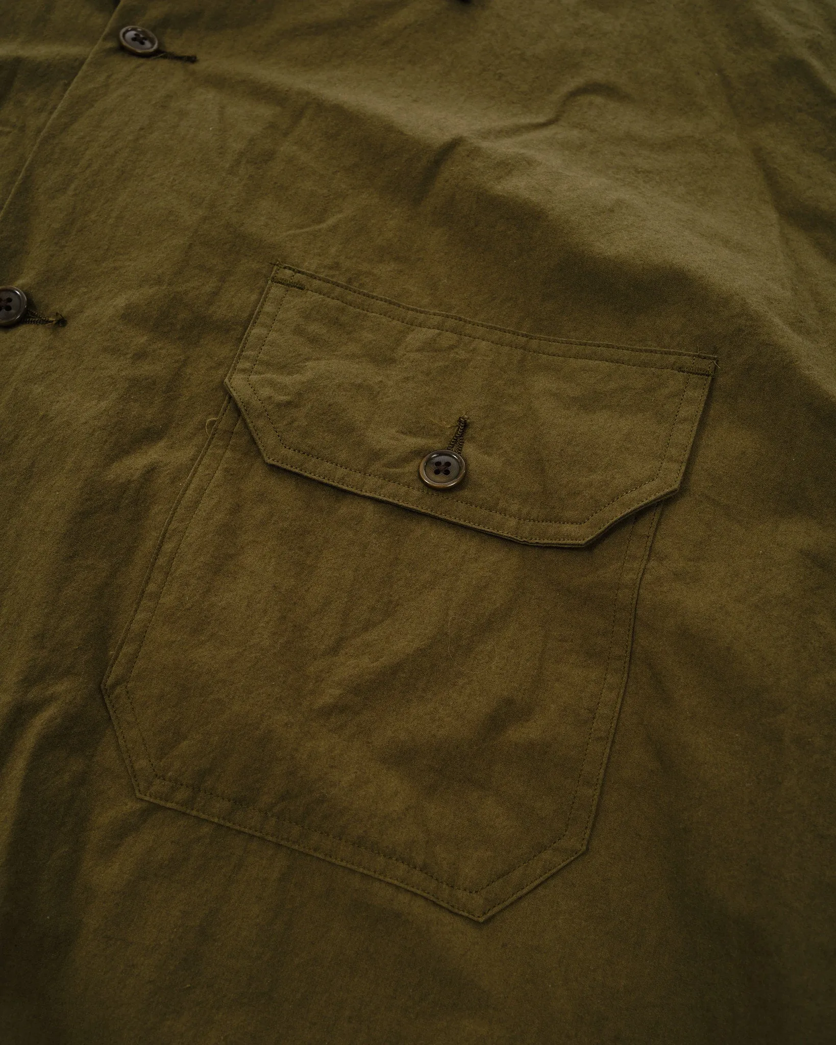 Cotton Wool Deck Shirt Khaki