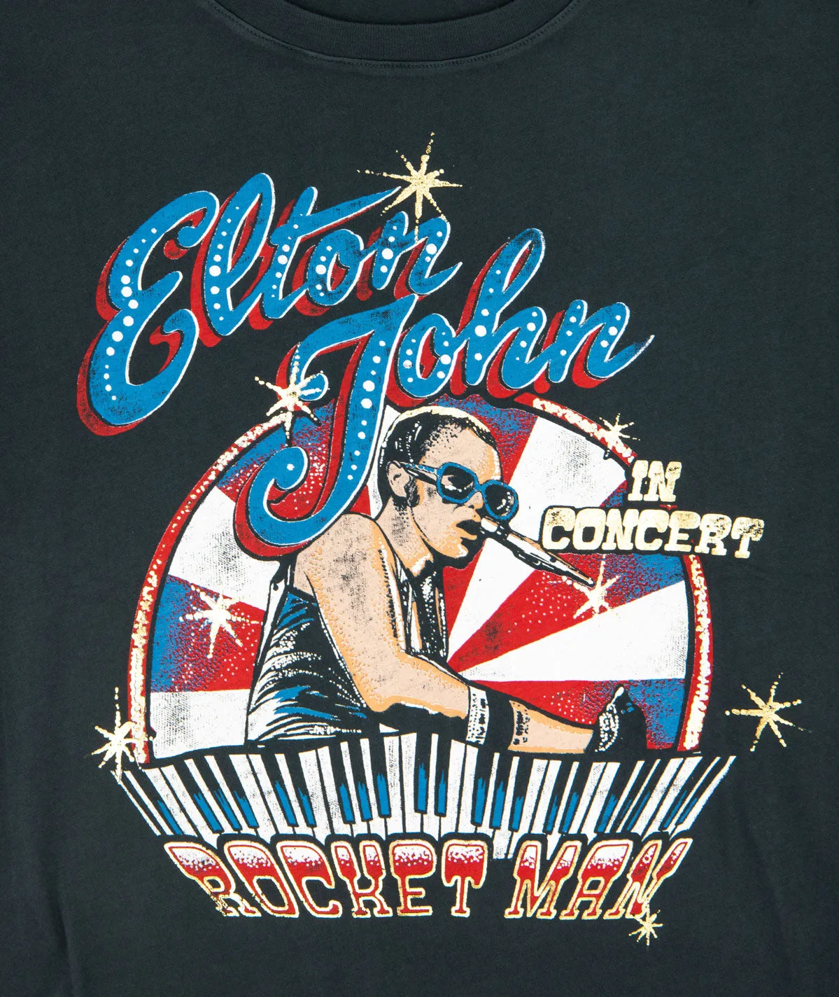 Daydreamer Women Elton John Rocket Man Boyfriend Tee