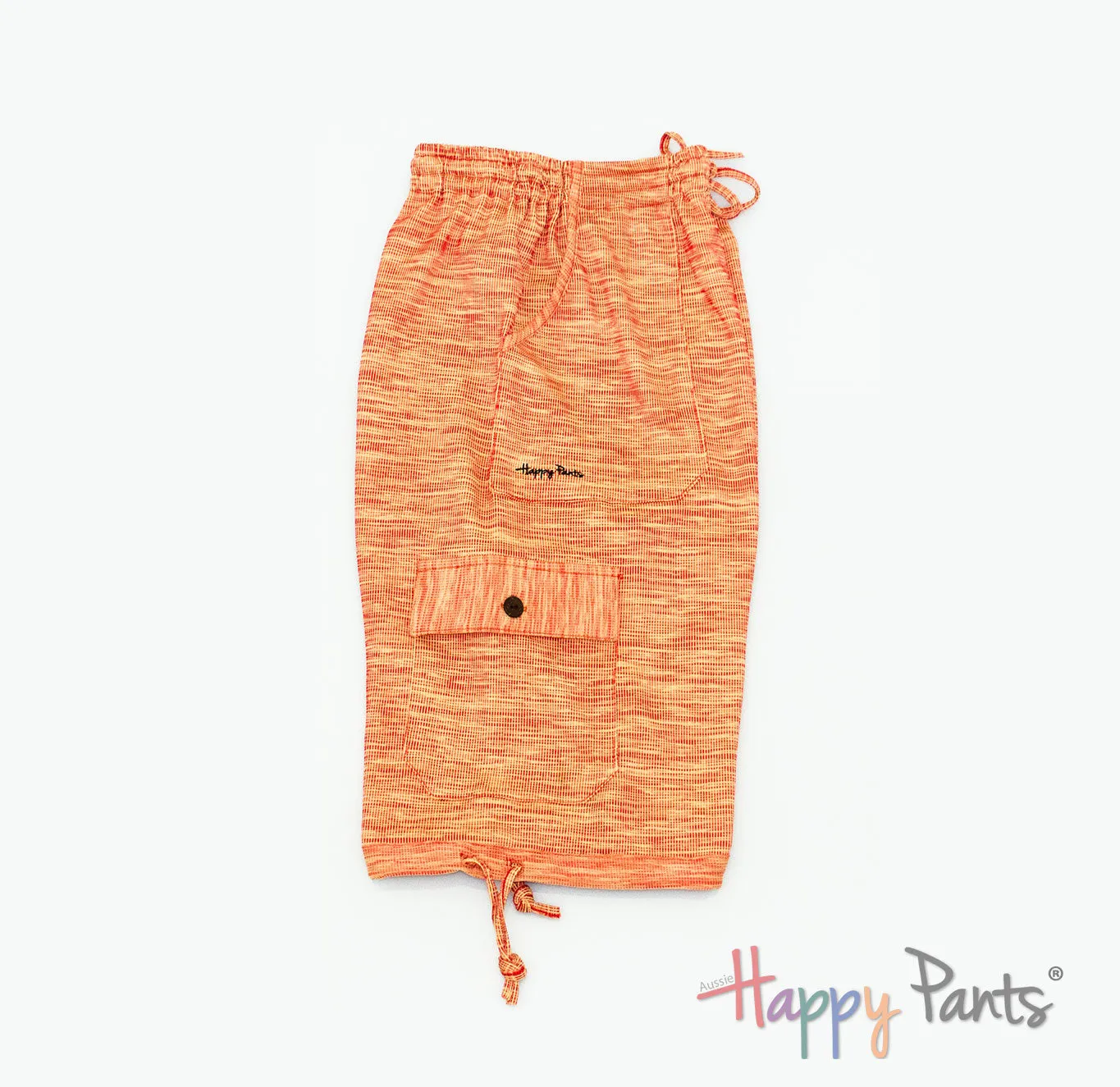 Evening Sunset Orange Women Long Shorts