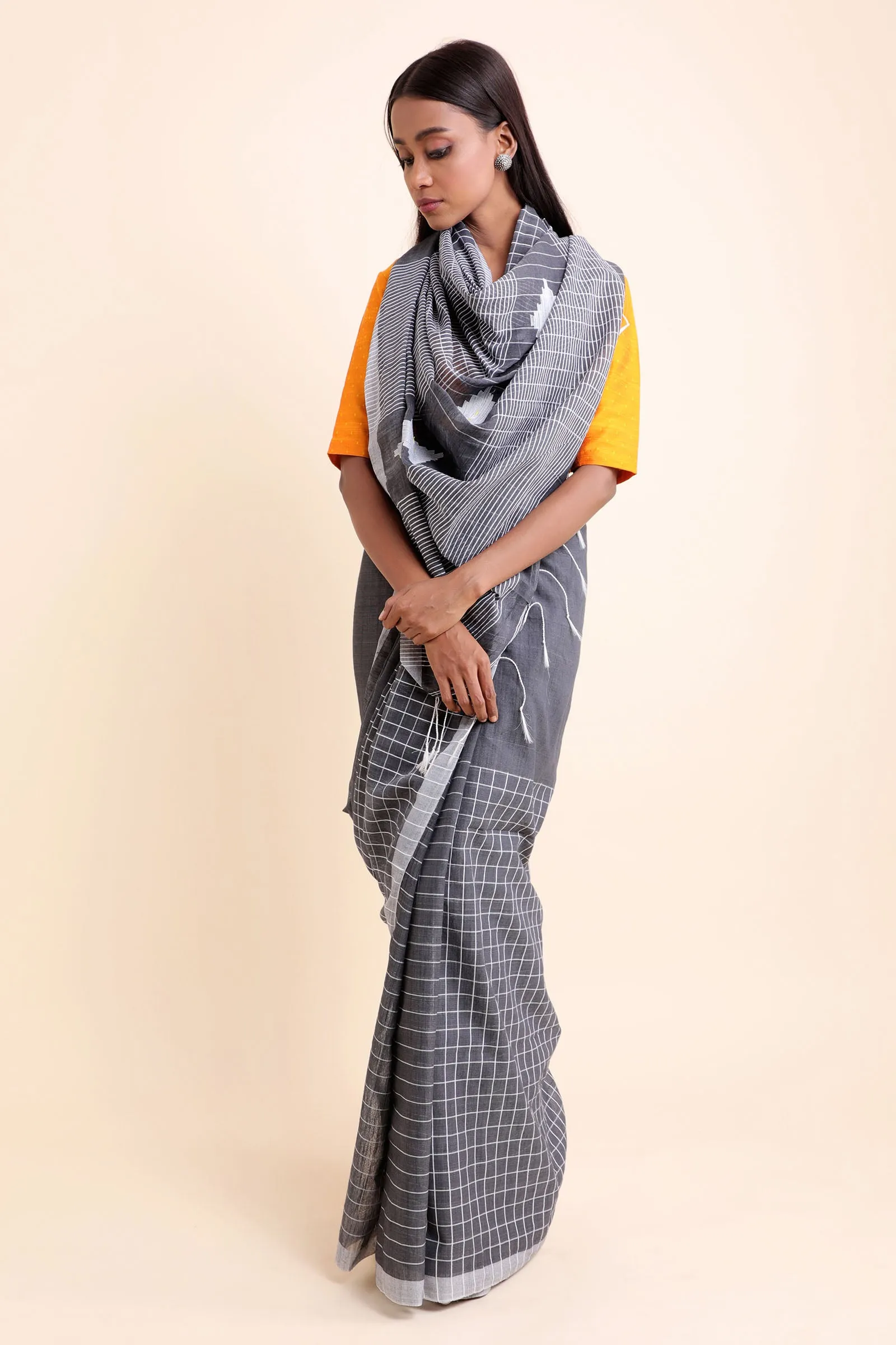 Favorite Pencil Cotton Blend Saree