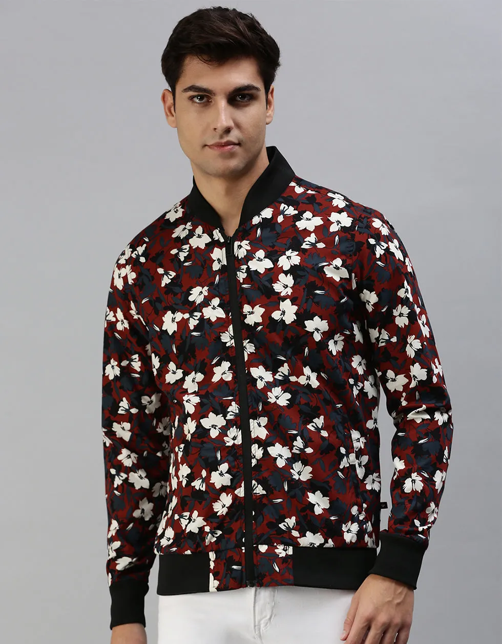 Floral Printed Shacket for Men