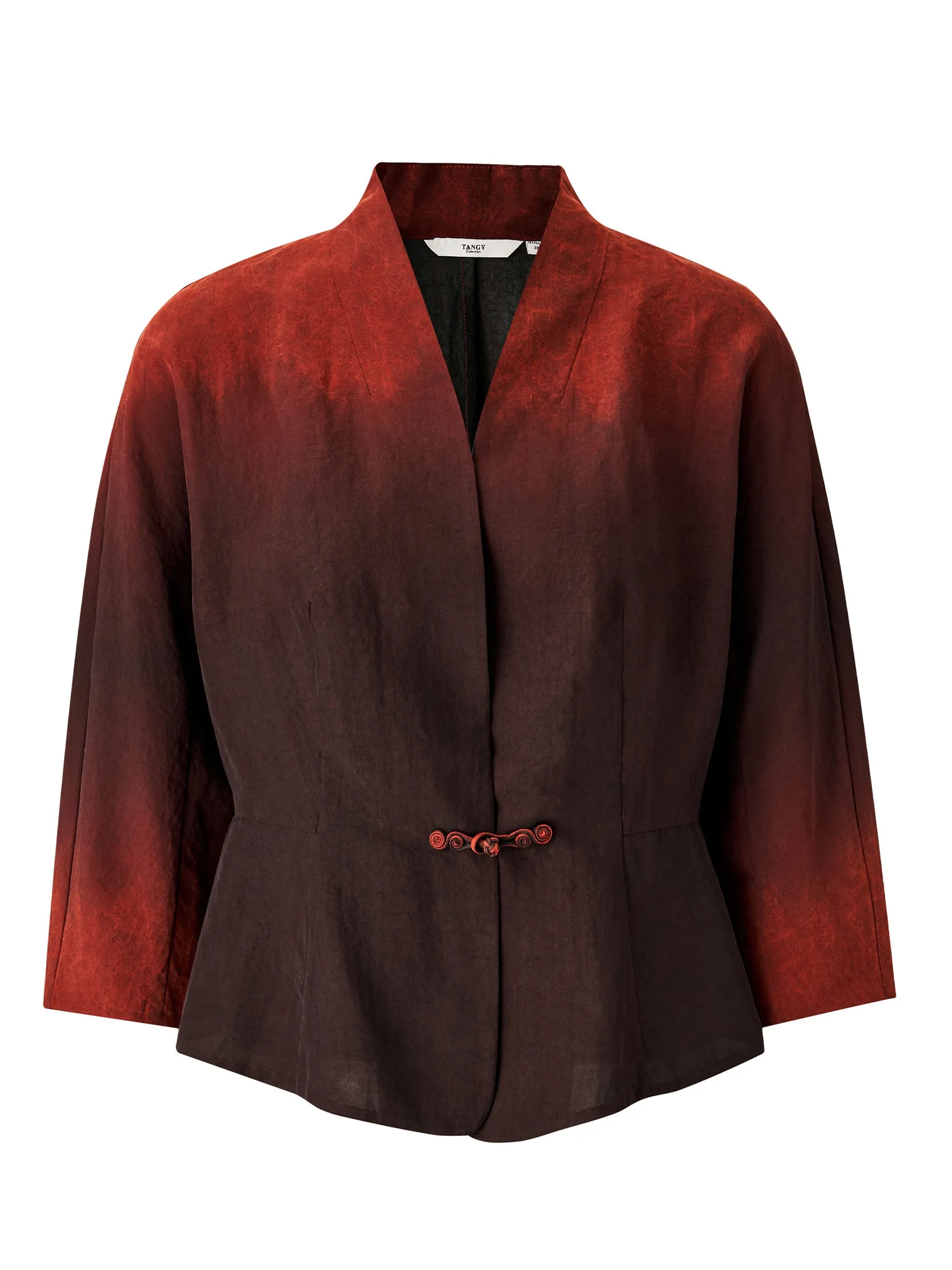 Gambiered Guangdong Silk Dip Dye Jacket