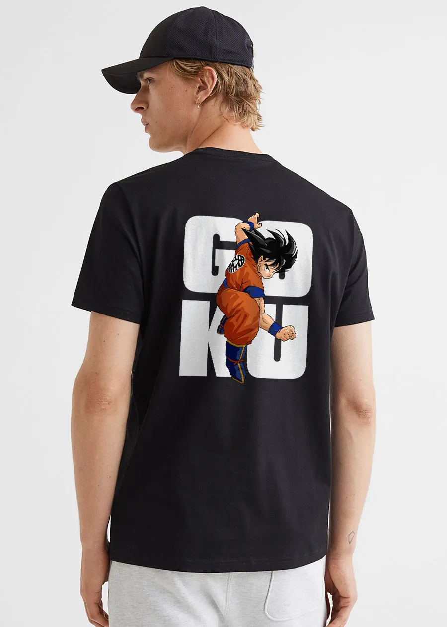 Goku back Men Half Sleeve T-Shirt