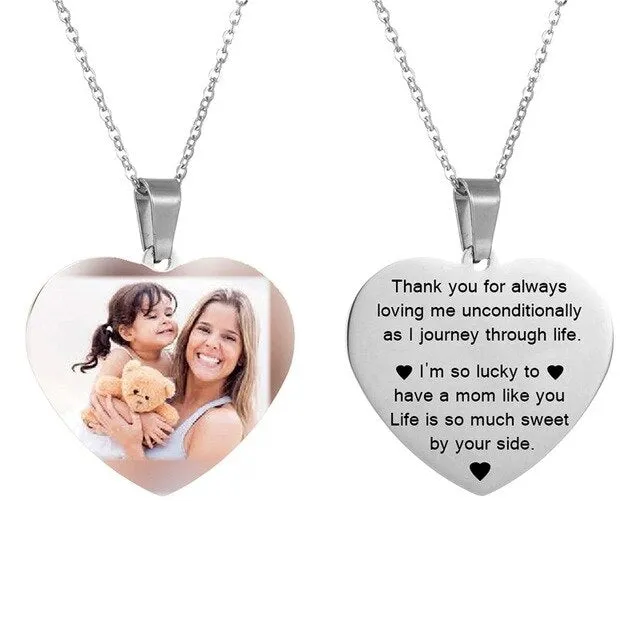 Heart Necklace With Picture-Unique Gifts For Women