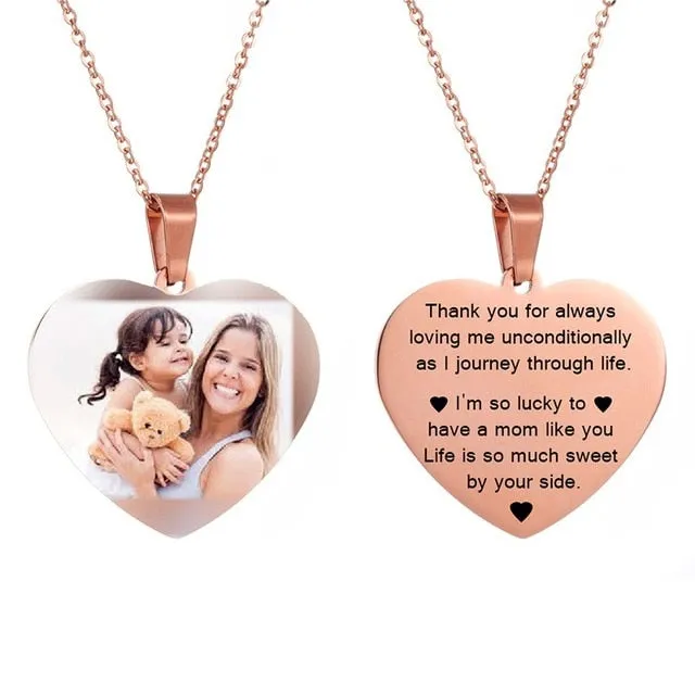 Heart Necklace With Picture-Unique Gifts For Women