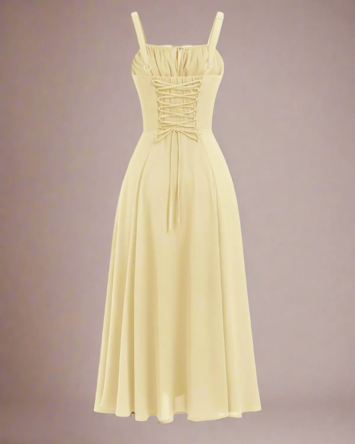 Heidi Yellow Milkmaid Sun Dress