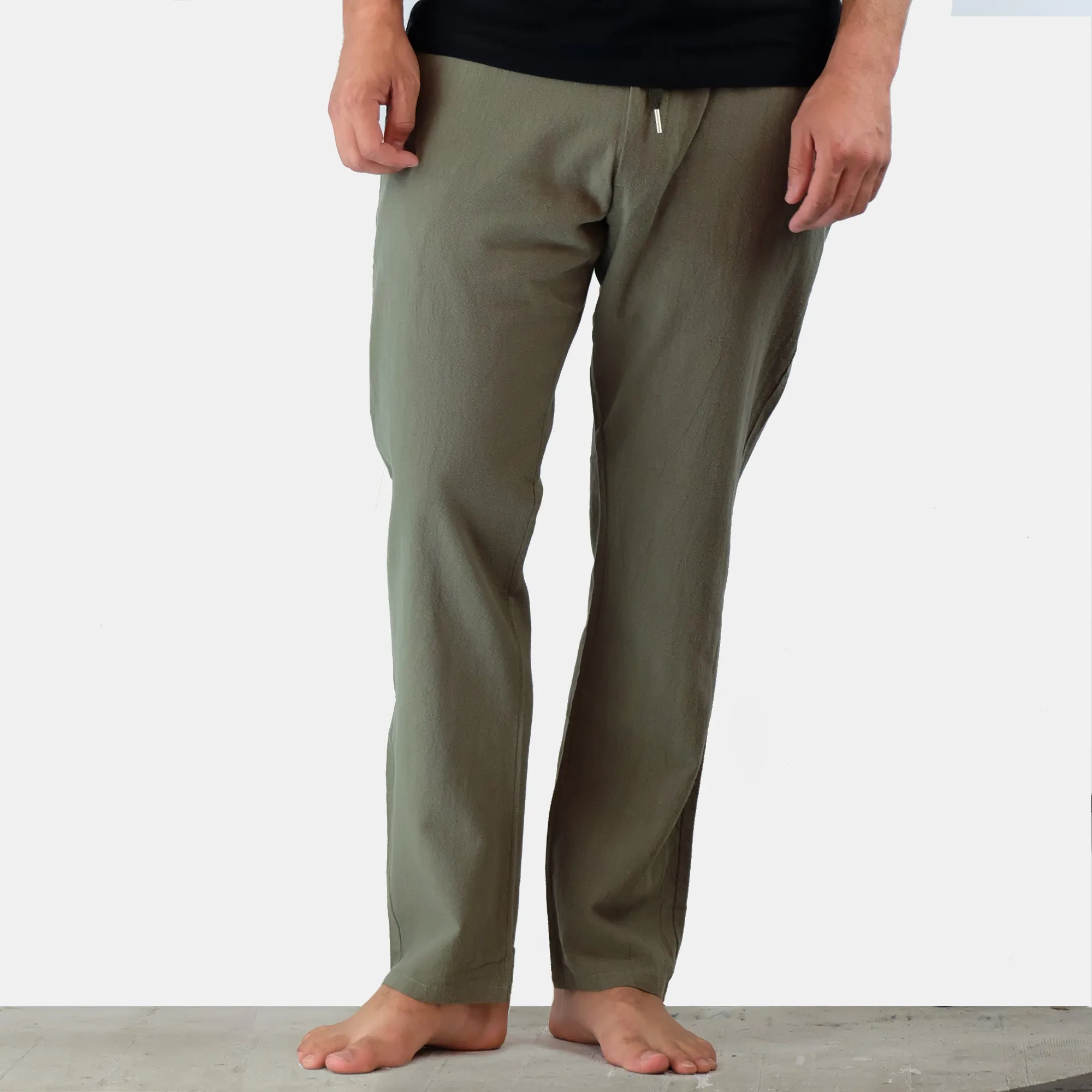 Hemp Cotton Unisex Pants - Green