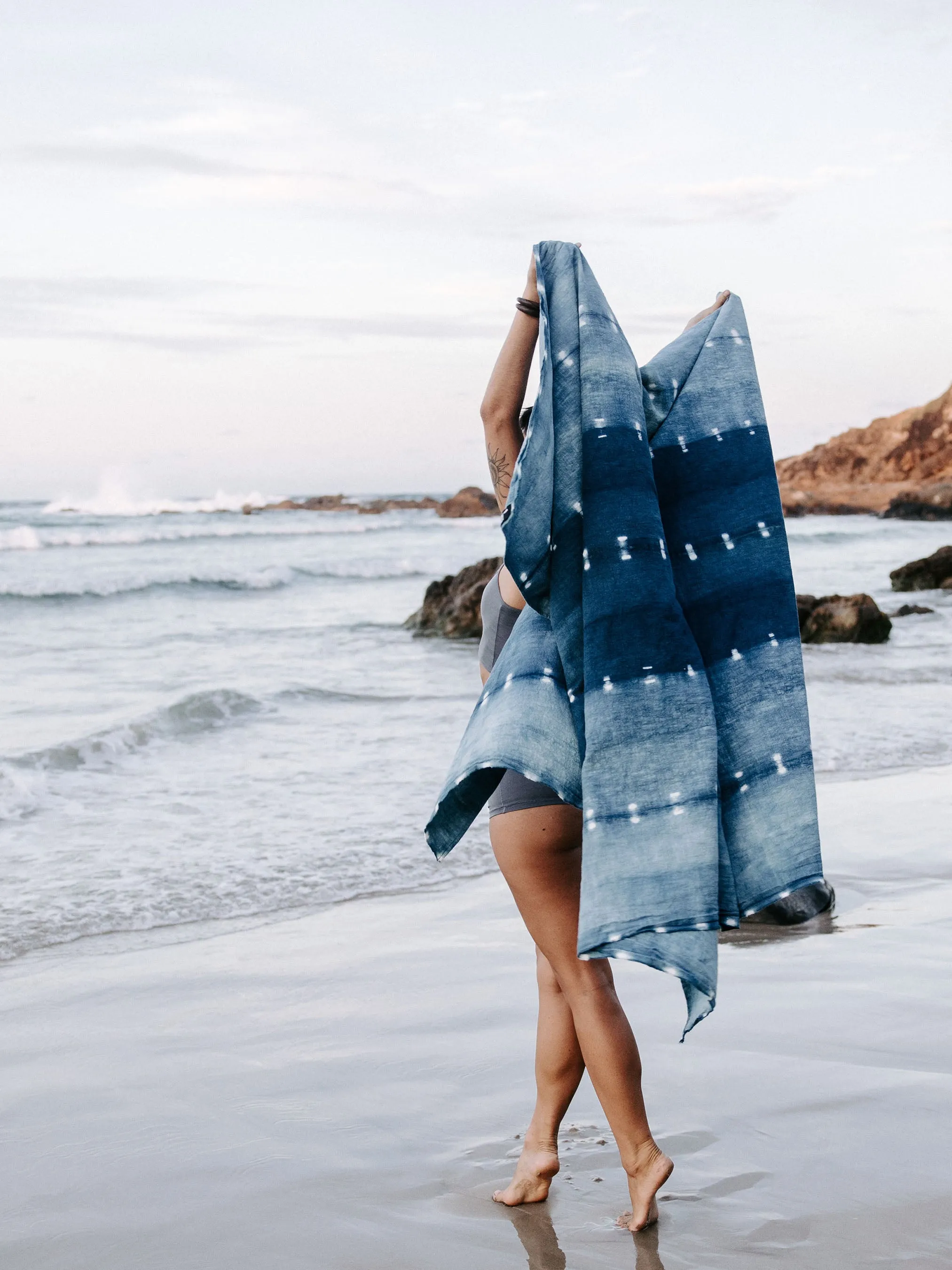 Indigo Plant Dye Throw