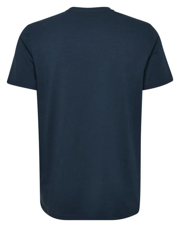 Jaxon Men Cotton Blue T-Shirt