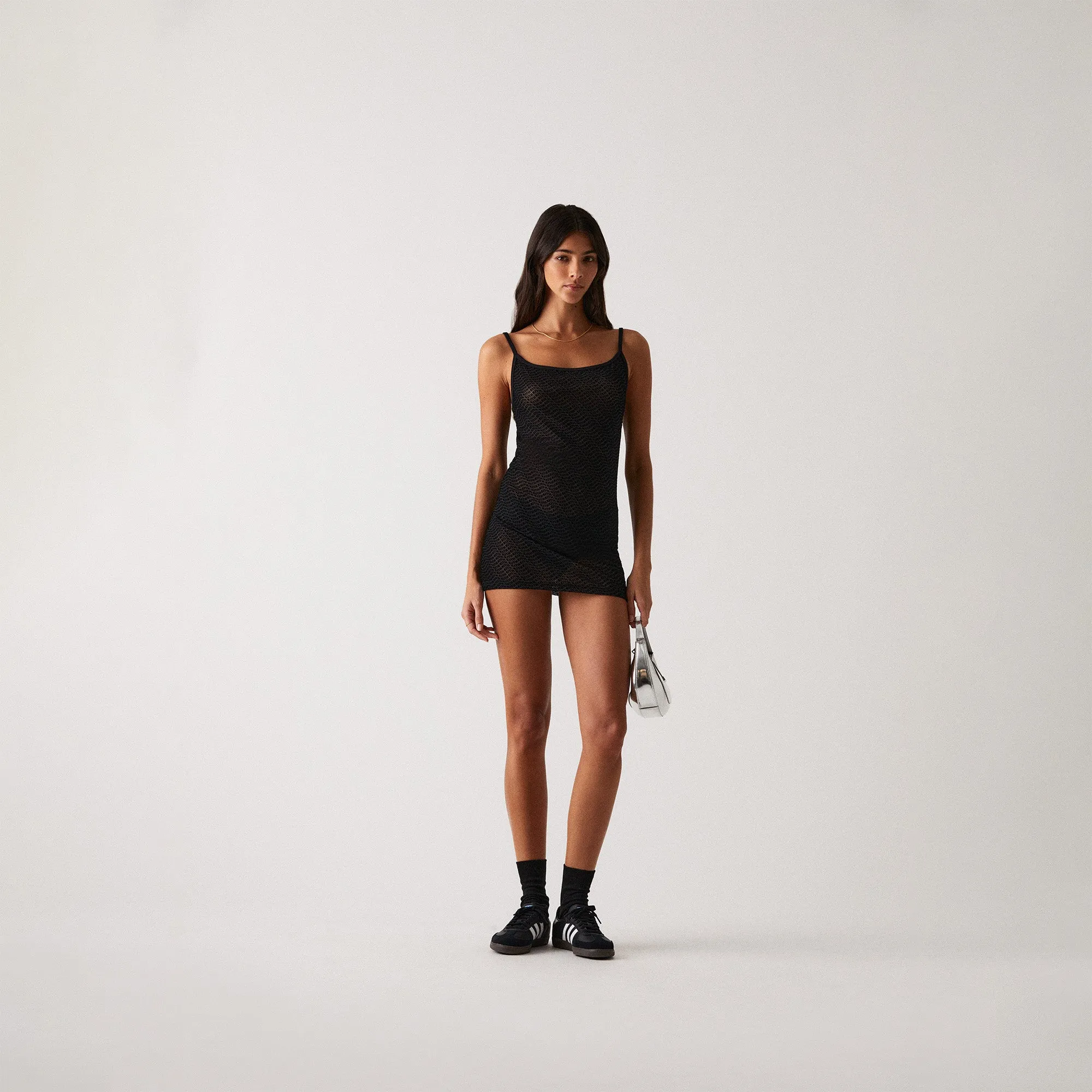 Kith Women Cardyn Monogram Wave Cami Dress - Black