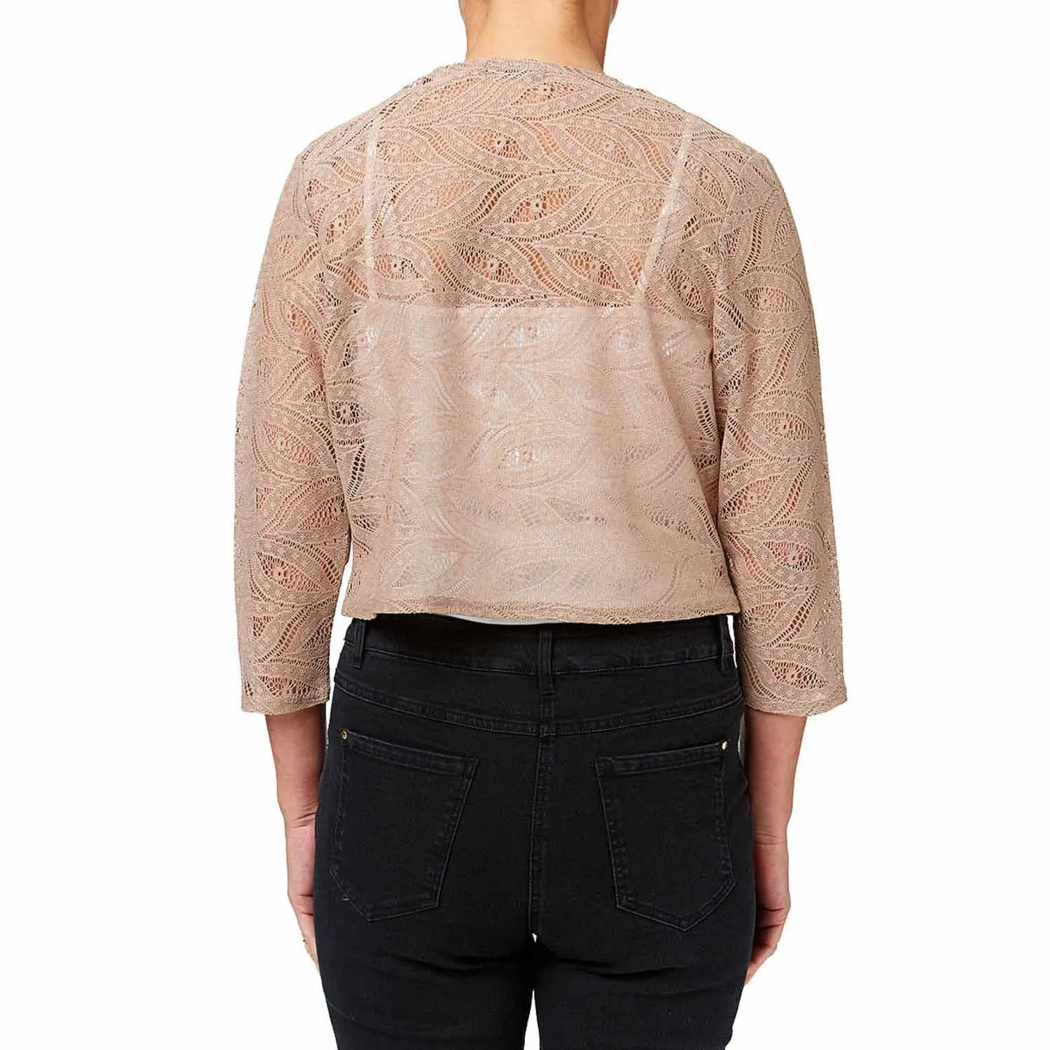 Lace Shrug - Oyster