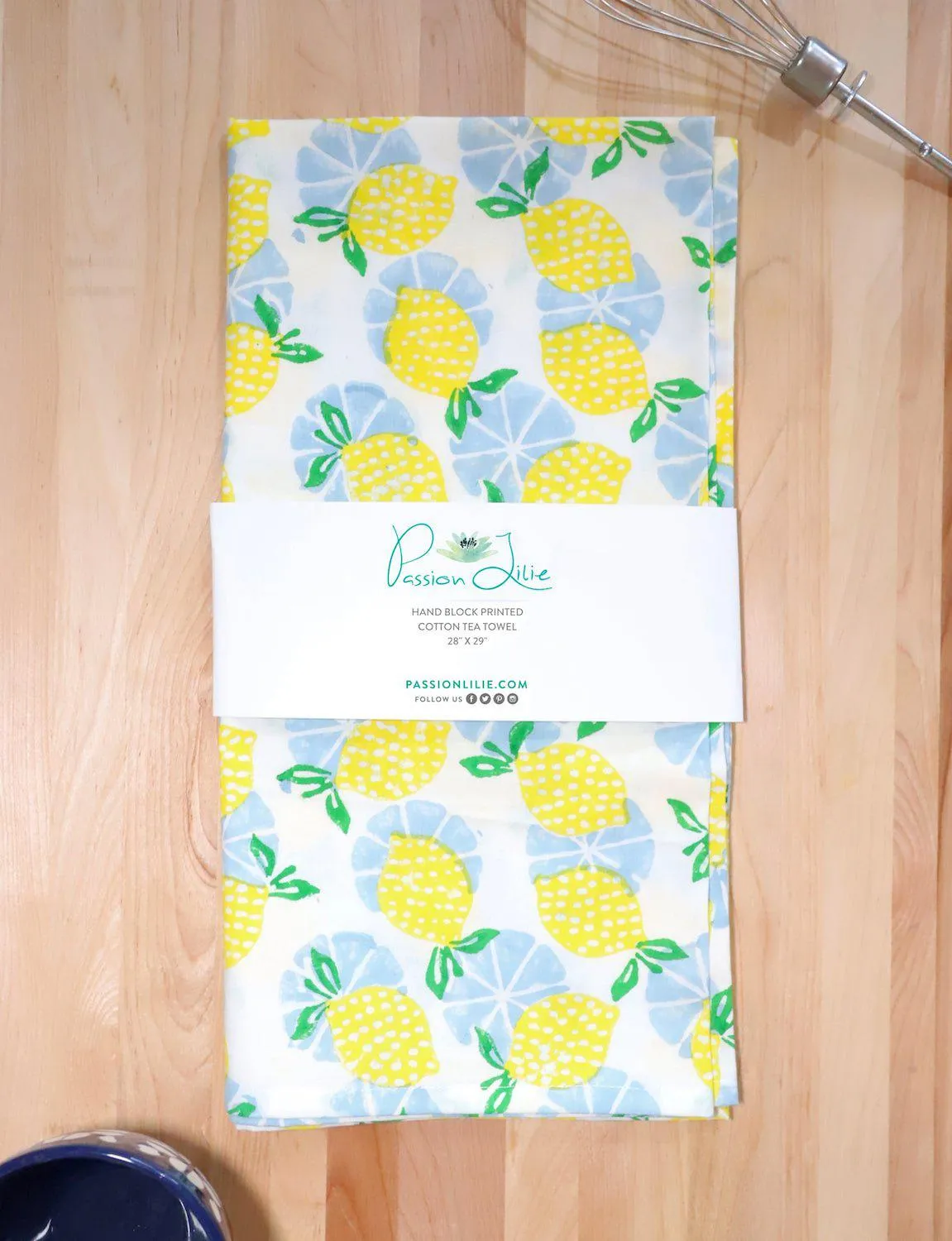 Lemon Cotton Tea Towel